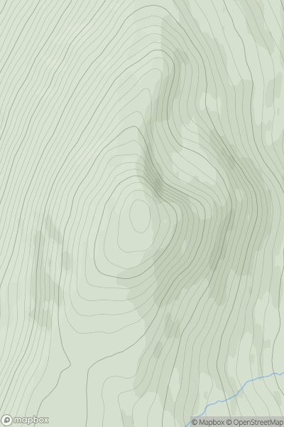 Thumbnail image for Meall Tionail [Glen Lyon to Glen Dochart & Loch Tay] showing contour plot for surrounding peak